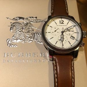 Leather band Burberry Watch